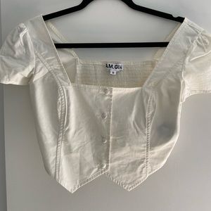 I AM GIA Ankaa Top - White, size S